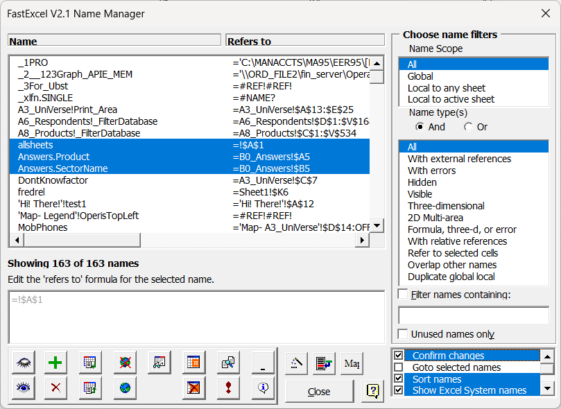 Name Manager October 2004