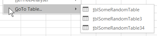 TableTools right-click menu outside a table