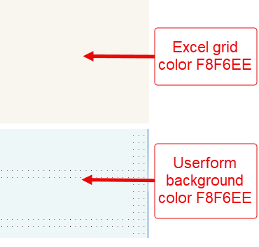 Result in userform compared to grid